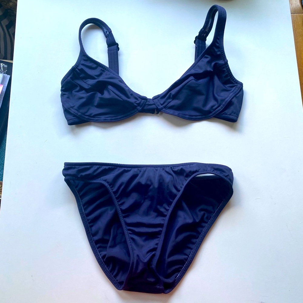Venus swimwear retro bikini navy